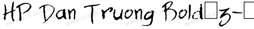 HP Dan Truong Bold_z字体转换